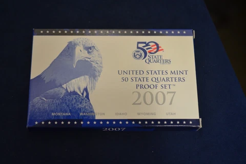 2007 S U.S 50 State Quarter Proof Set in OGP Cover