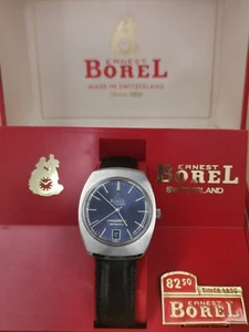 Vintage Earnest BOREL Herren CONQUISTADOR Edelstahl Automatik Incabloc FUNKTIONIERT - Bild 1 von 5