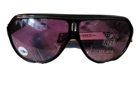 Baltimore Ravens Retro Sunglasses UVA 400 Lens NFL Football Beachfarer Style Cover