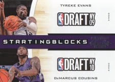 2010-11 Playoff Contenders Patches Starting Blocks Tyreke Evans/DeMarcus Cousins