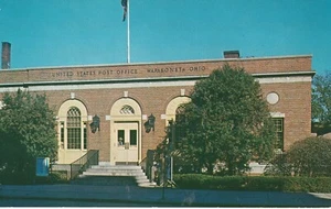 Us Post Office Wapakoneta, Ohio, divided postcard, 1958, copyright CSquare Edge - Picture 1 of 14