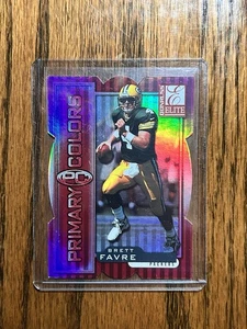 1999 Donruss Elite Primary Colors Red Die Cut #33 Brett Favre #'d /75 - Picture 1 of 2
