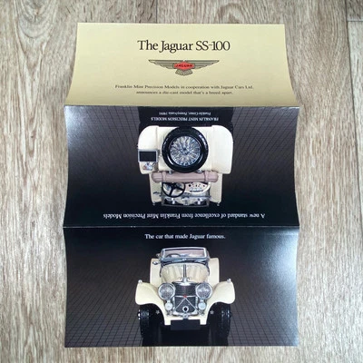 Franklin Mint 1938 Jaguar SS-100 Brochure Page - Image 1 of 4