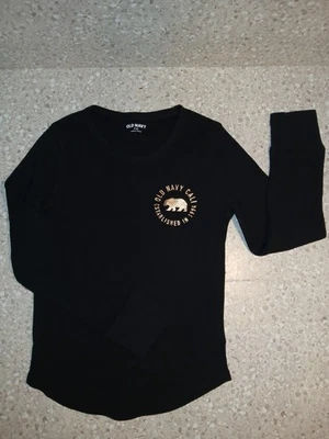 Camisa Tejida Waffle Manga Larga Negra Azul Marino Antigua Est. Emblema Foto 1 de 4