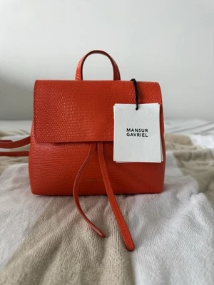 Bolsa de couro Mansur Gavriel mini macia senhora lagarto em relevo Cosmos - Imagem 1 de 4