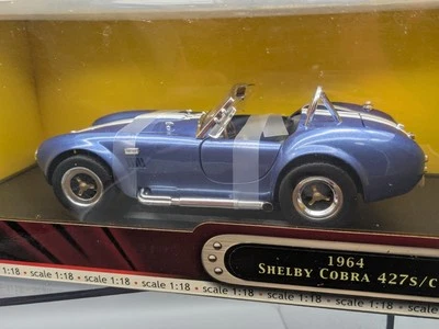 Road Signature 1964 Shelby Cobra 427S/C Blu 1/18 In OVP F16 - Immagine 1 di 3