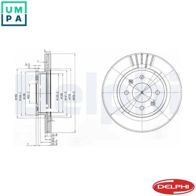 2x BRAKE DISC BG3934 FOR HYUNDAI D3EA 1.5L 3cyl TBD4FA 1.5L G4EE 1.4LG4HD 1.1L - Image 1 of 4
