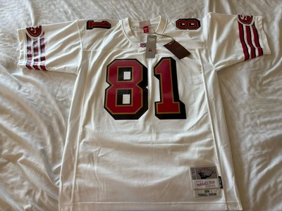 Mitchell & Ness Terrell Owens White San Francisco 49ers 1996 Legacy Jersey Men M - Image 1 of 4