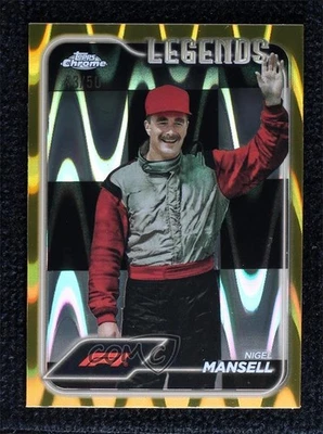 2024 Chrome Formula 1 F1 Legends Gold RayWave Refractor /50 Nigel Mansell HOF - Image 1 of 2