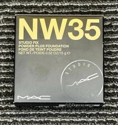 MAC Studio Fix Powder Plus Foundation Shade NW35 Full Size .52oz /15g New In Box - Image 1 of 4