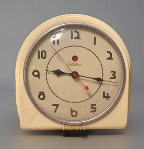 Vintage MCM 1950’s Telechron 2H07 "Buffet" Electric Kitchen Wall Clock - Works - Picture 1 of 13
