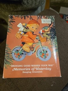 ENESCO ERINNERUNGEN AN GESTERN ORNAMENT BRINGT GUTE WÜNSCHE AUF IHRE WEISE Neu im Karton - Bild 1 von 8