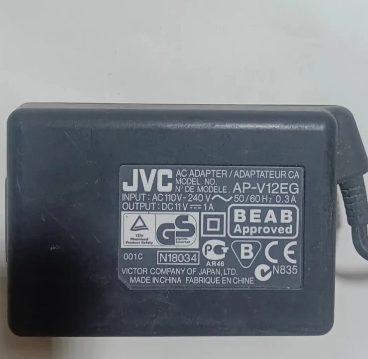 Jvc AP-V12EG 11V 1A AC Adapter Power Supply Charger - Image 1 of 1