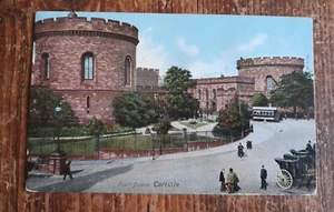 Vintage Colour Postcard - Court House Carlisle 1905 to 54 Guard St Workington - Picture 1 of 3