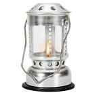 Outdoor Candle Lantern Led Candle Holder Hangings Glass Panes Lantern Portable