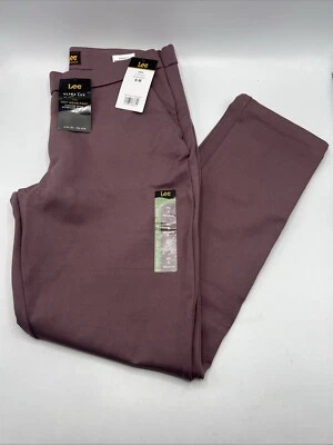 Pantalones de vestir Lee Renaissance al tobillo para mujer talla 6 ciruela pierna ajustada tiro medio Foto 1 de 4