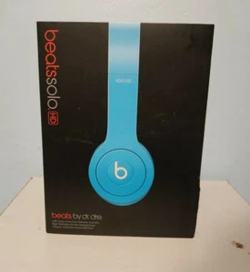 Beats by Dr. Dre Solo HD Headphones Drenched In Blue Matte Finish - Picture 1 of 3