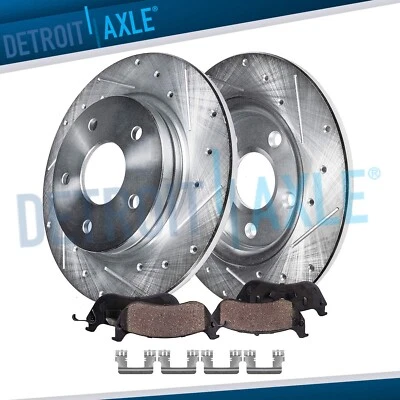 Almohadillas de rotores perforados traseros de 12,6" para Chrysler 300 Dodge Challenger Charger Magnum Foto 1 de 4
