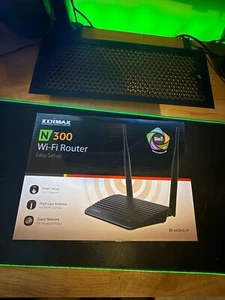 Edimax N300 WiFi Router BR-6428ns V4 Boxed & Mint Conditon - Picture 1 of 3