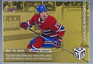 2022-23 NHL Game Dated Moments Gold SP /100 (You Pick) - Rookies (RC) & Veterans - Picture 1 of 223