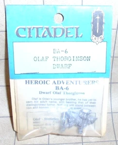 Olaf Thorginson Dwarf Adventurer Miniature NIB OOP - Warhammer D&D Citadel RAFM - Picture 1 of 4