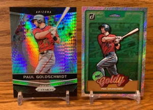PAUL GOLDSCHMIDT 2018 Hyper /299 + 2019 Goldy Nickname LOT | 2018 Prizm + 2019 - Picture 1 of 2