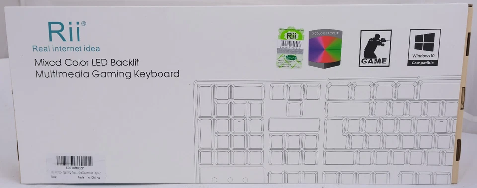 Rii RK100+  Gaming Tastatur 3 Farben LED Beleuchtung QWERTZ #C45 6102 M2 - Bild 1 von 1