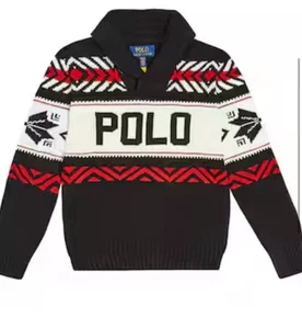 Boys Polo Ralph Lauren Holiday Sweater sz 10 - Picture 1 of 4