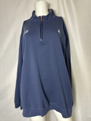 Vancouver Canucks 47 Marca Omni 1/4 Cremallera! Cremallera de cuarto con logotipo de orca azul con licencia de la NHL Foto 1 de 4