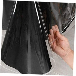 Clear Plastic Tablecloth Square - 100% Waterproof 52 x 70 Inch Crystal Clear - Picture 1 of 7