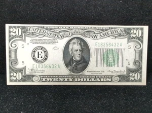 1934 Series $20 Bill Federal Reserve Note AU/UNC 851 - Picture 1 of 4