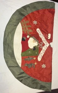 Christmas Tree Skirt Santa Ho Ho Ho - Picture 1 of 5