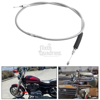 Cable de embrague de acero 71" para Harley Iron 883 XL883N Sportster 1200 883 2011-2015 Foto 1 de 4
