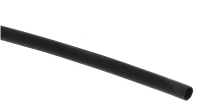 RS PRO Heat Shrink Tubing, Black 3.2mm Sleeve Dia. x 20m Length 2:1 Ratio - Image 1 of 3