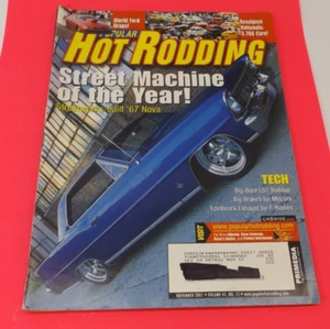 Popular Hot Rodding Magazine November 2001 Ford Drag 1967 Chevy Nova Rod Body - Imagen 1 de 1