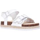 Nina Girls Francis Laser Cut Faux Leather Play Ankle Strap Sneakers BHFO 3583