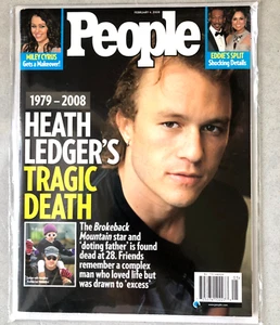 Heath Ledger's Tragic Death 1979-2008 PEOPLE MAGAZINE 2008 Star Dies at 28 RARE - Picture 1 of 1