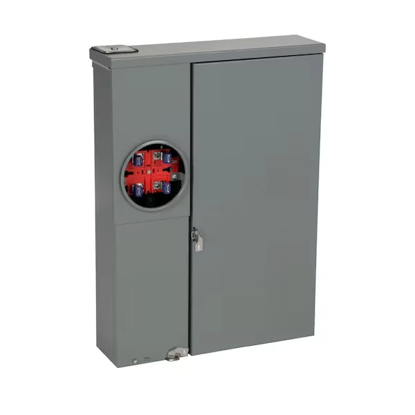 Square D Hom 200a 8-space 16-pole Meter Breaker Panel - Image 1 of 1