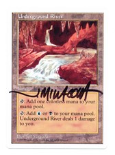 * * 1x Underground River x1 * * 5th Edition MTG NM ARTIST PROOF - SIGNED