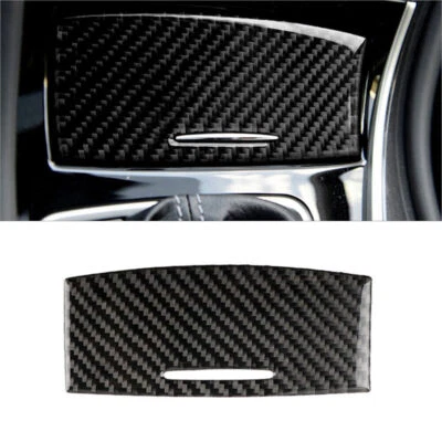 Panel de cenicero de consola central de fibra de carbono para Infiniti Q50/Q60 2014-2019 Foto 1 de 4