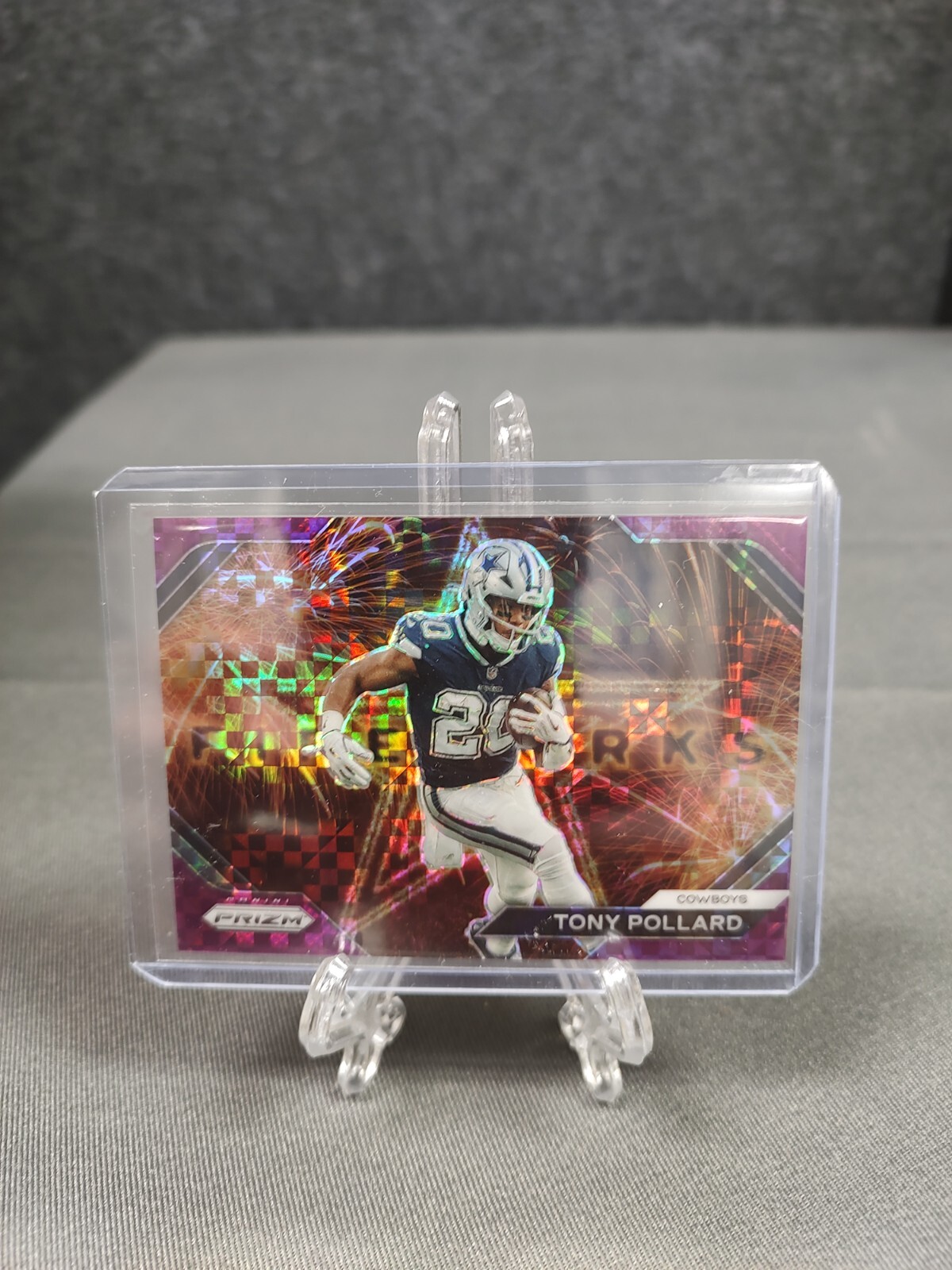 2023 Panini Prizm Football, TONY POLLARD, FIREWORKS PURPLE POWER, #2/49