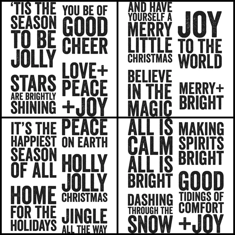 Набор зажимных марок Tim Holtz Stampers Anonymous «СМЕЛЫЕ НОВОСТИ NO1, 2, 3, 4» — НА ВАШ ВЫБОР - Изображение 1 из 1