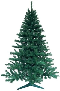 150 CM Albero di Natale Artificiale Abete Verde Plastica Ø 88 CM - Foto 1 di 2