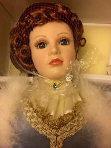 Estate Find 31" THEODORA Victorian Porcelain Doll Magical Moments NIB - Picture 1 of 12