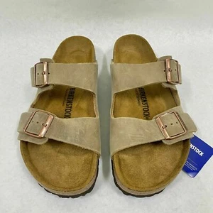 New w/o Box Birkenstock Arizona Tobacco Brown Narrow - Select Size - Picture 1 of 4