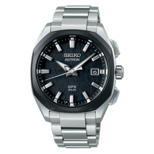 New Seiko Astron GPS Solar Titanium Black Dial Men's Watch SSJ007 - Picture 1 of 1
