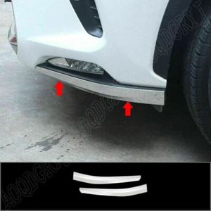 For Lexus NX300 300H 2018-2021 Chrome Front Bumper Lip Corner Guard Cover Trims - Bild 1 von 9