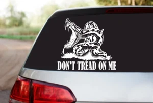 Don't Tread On Me Rattlesnake Premium Waterproof Vinyl Decal - Picture 1 of 1