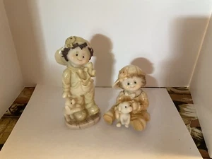 Two Vintage Pollystone Figurines - Picture 1 of 8