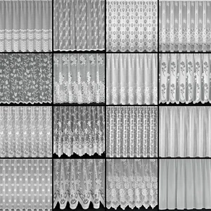 White Net Lace Window Curtains - Sold By The Metre - Picture 1 of 22